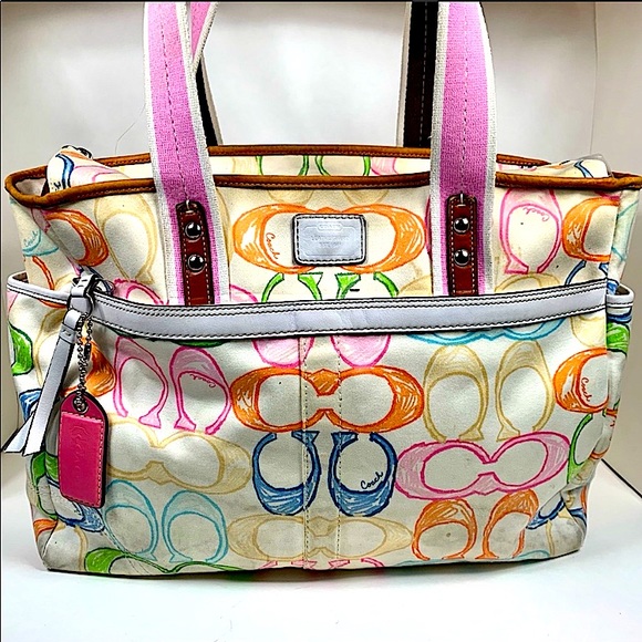 Coach Hampton Scribble Diaper Bag - Picture 2 of 12